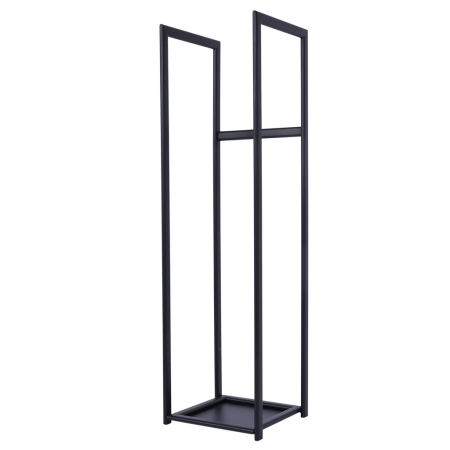 Wysoki i smukły stojak kominkowy Firebox M o wysokości 115 cm. Elegancki kosz na drewno do salonu w stylu nowoczesnym i loft.