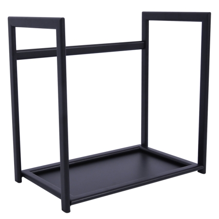 Największy i najbardziej pojemny stojak na drewno Firebox L (115 cm). Wykonany z trwałego, czarnego metalu malowanego proszkowo.