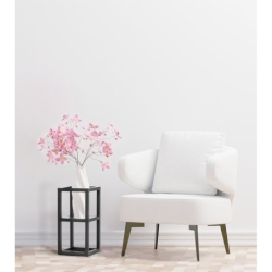 Czarny metalowy kwietnik Coral S 20 cm