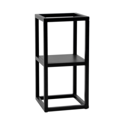 Czarny metalowy kwietnik Coral S 20 cm