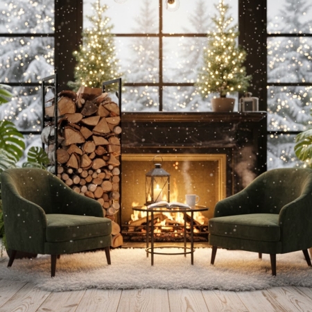 Stojak na drewno VertiLeaf L 115cm – Pionowy Metalowy Loft