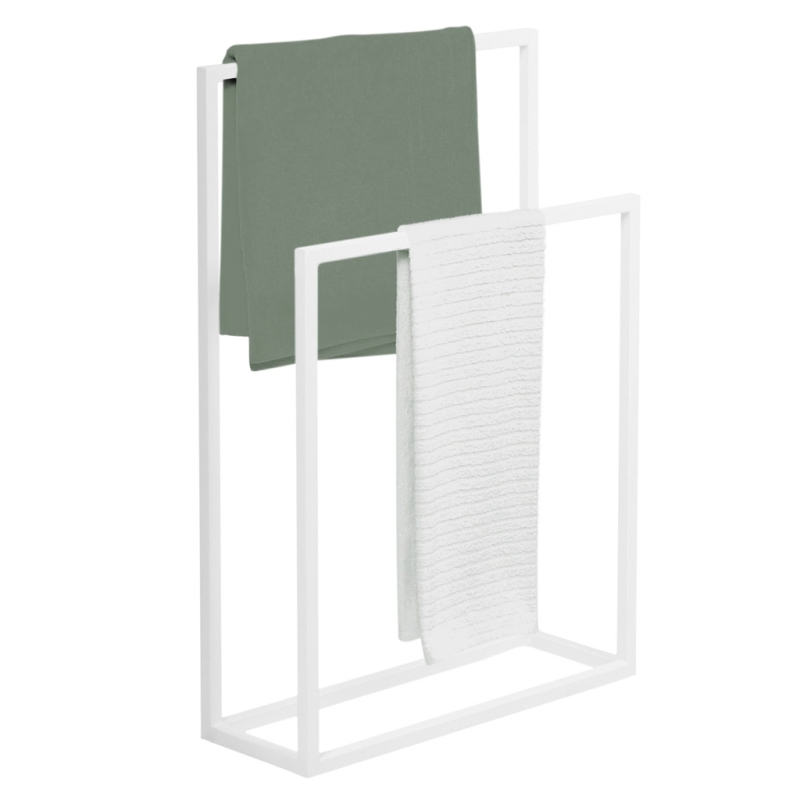 Podwójny wieszak Casia II bia³y ³¹czy elegancjê, nowoczesny design i polsk¹ jakoæ. Doskona³y do przechowywania rêczników w ³azi