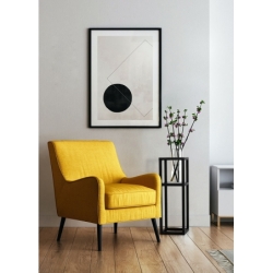 Kwietnik Coral M 60 cm  czarny metalowy stojak na kwiaty