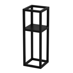 Kwietnik Coral M 60 cm  czarny metalowy stojak na kwiaty