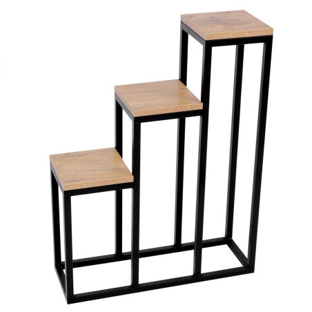 Kwietnik Schodkowy Coral Stairs 80cm – Czarny Loft Kaskada