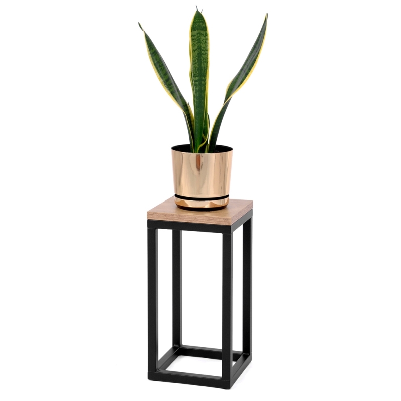 Kwietnik Stelo S 40cm – Mały Metalowy Stojak na Kwiaty Loft