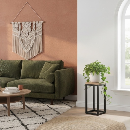 Kwietnik Stelo S 40cm – Mały Metalowy Stojak na Kwiaty Loft