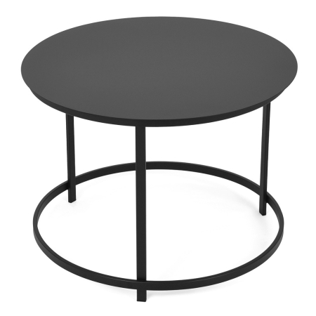 Stolik kawowy Aristo II 60cm – Czarny Metalowy Loft Minimal