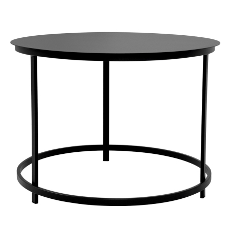 Stolik kawowy Aristo II 60cm – Czarny Metalowy Loft Minimal