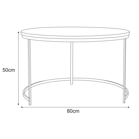 Designerski zestaw 2w1 stolików Aristo (śr. 80 cm i 60 cm). Całość z czarnej stali, funkcja nesting. Polska produkcja premium. S