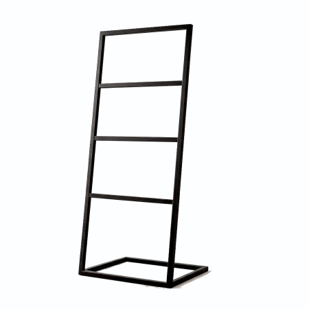 Wieszak łazienkowy Quatro 115cm – Czarny Metalowy Stojak Loft