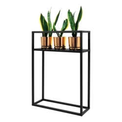 Coral Long – ekskluzywny designerski kwietnik czarny metalowy