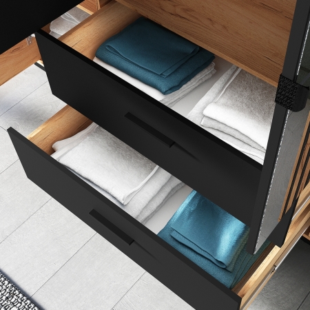 Szafa AMBER 02 – trzydrzwiowa szafa z lustrem | Pojemna garderoba