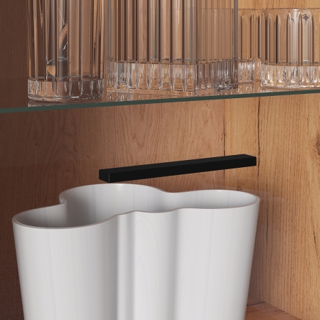 Witryna AMBER 04 – przeszklona witryna z półkami