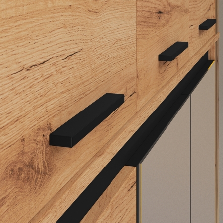 Szafa AMBER 11 – 3+3 drzwi, z nadstawką, 250 cm