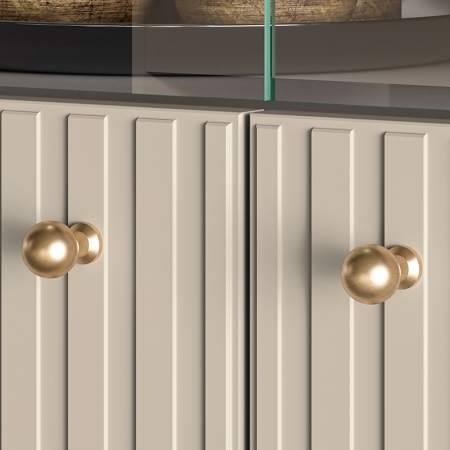 Witryna Bianca 03 – beżowa witryna z ryflowaniem 92x151 cm