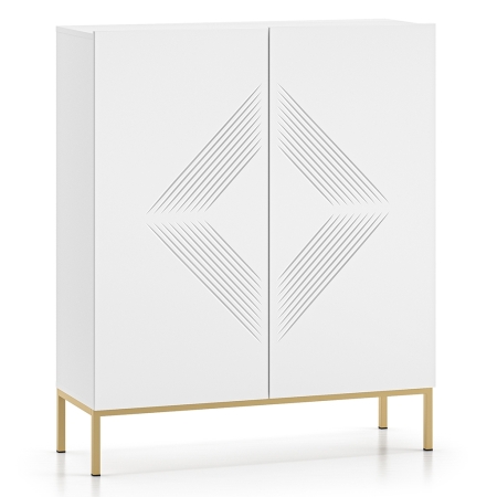 Komoda Nordic Shine 01 – Frezowana | Metalowe nogi