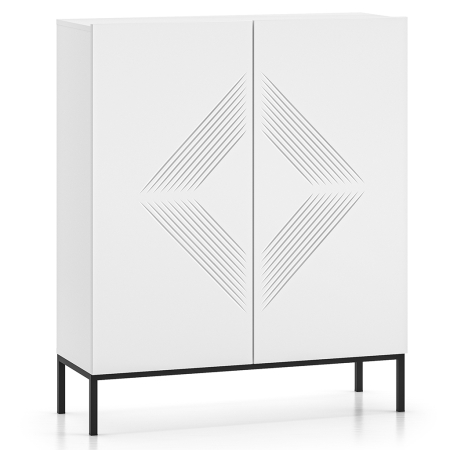 Komoda Nordic Shine 01 – Frezowana | Metalowe nogi