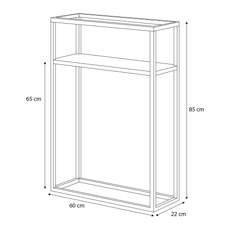 Coral Long L – ekskluzywny designerski kwietnik czarny metalowy