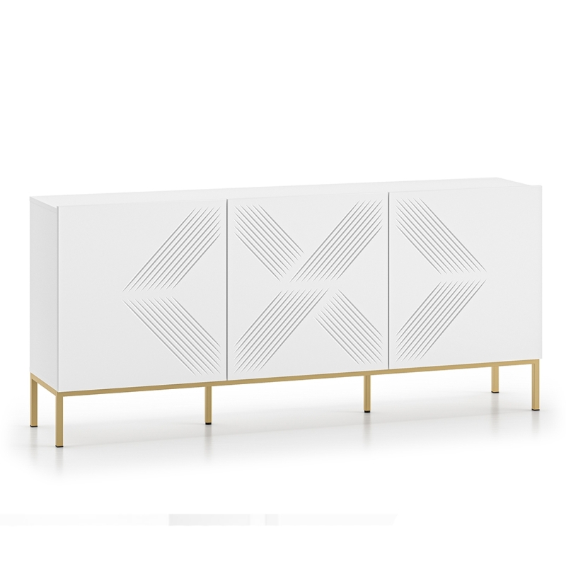 copie de copie de Komoda Nordic Shine 01 – Frezowana | Metalowe nogi