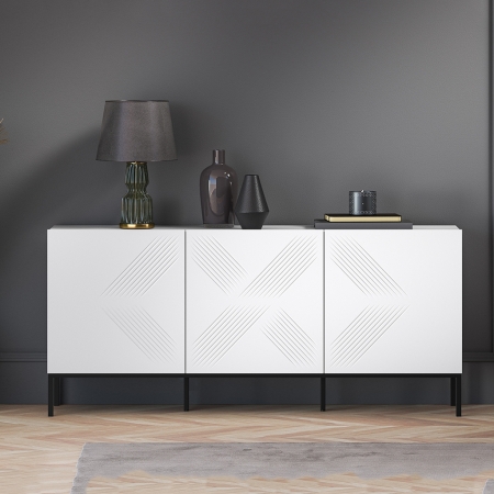 copie de copie de Komoda Nordic Shine 01 – Frezowana | Metalowe nogi