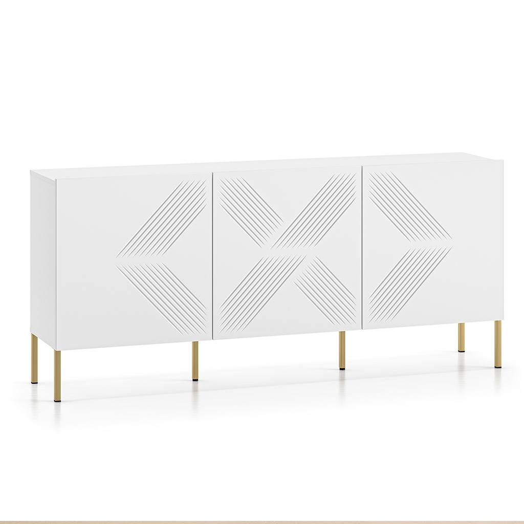 copie de copie de copie de Komoda Nordic Shine 01 – Frezowana | Metalowe nogi