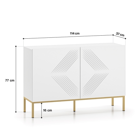 copie de copie de copie de Komoda Nordic Shine 01 – Frezowana | Metalowe nogi