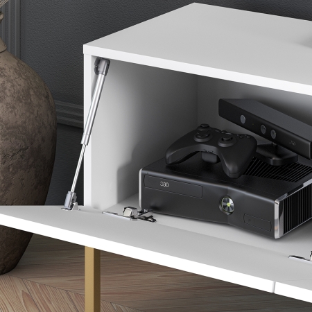 Szafka RTV Nordic Shine 04 na nóżkach 18cm | Szeroka 170cm