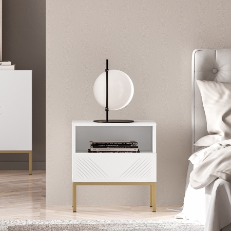 Szafka nocna Nordic Shine 05 na podstawie 18cm | 50cm Jodełka