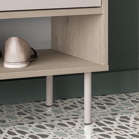 Szafa do przedpokoju ARCO 01 kaszmir dąb cremona terracotta 54 cm z miejscem na obuwie