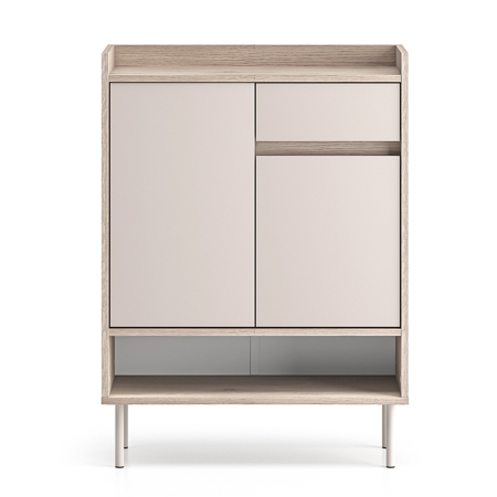 Szafa do przedpokoju ARCO 03 – Kaszmir & Dąb Cremona – Szafka na buty z szufladą