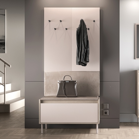 Wieszak ścienny ARCO 07 – nowoczesny panel do przedpokoju