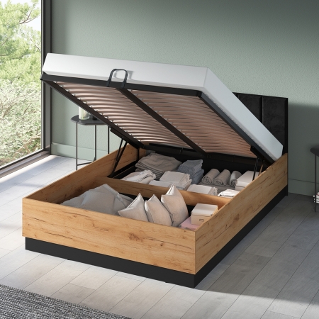 Łóżko AMBER 140 – łóżko z pojemnikiem 140×200