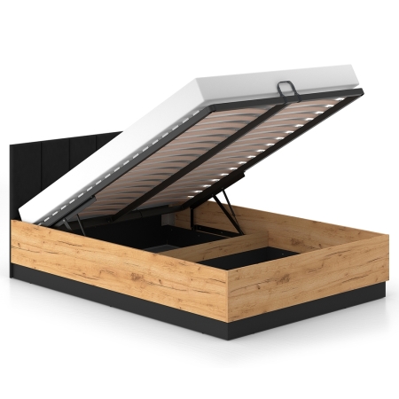 Łóżko AMBER 140 – łóżko z pojemnikiem 140×200