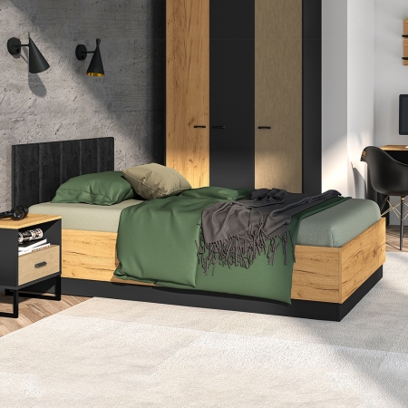 Łóżko AMBER 120 – łóżko z pojemnikiem 120×200 cm