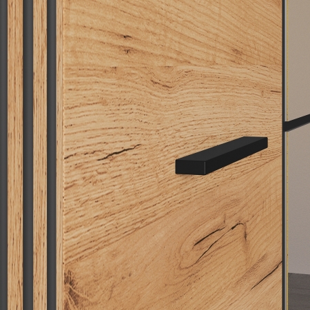 Szafa AMBER 01 – czterodrzwiowa szafa z lustrem i szufladami